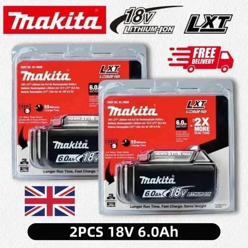 Genuine makita 6ah - 2x, 18v